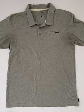 Rip Curl Men's Grey Polo Shirt - Classic Pocket Polo XL